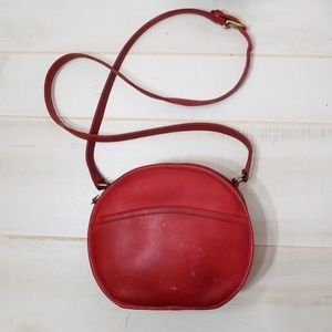 Vintage Round Red Coach Bag No 1034-220